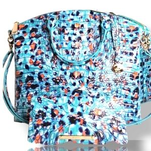 💋 BRAHMIN 2 SET MATCHING DESIGNER MELBOURNE DUXBURY PURSE BAG + WALLET NWT